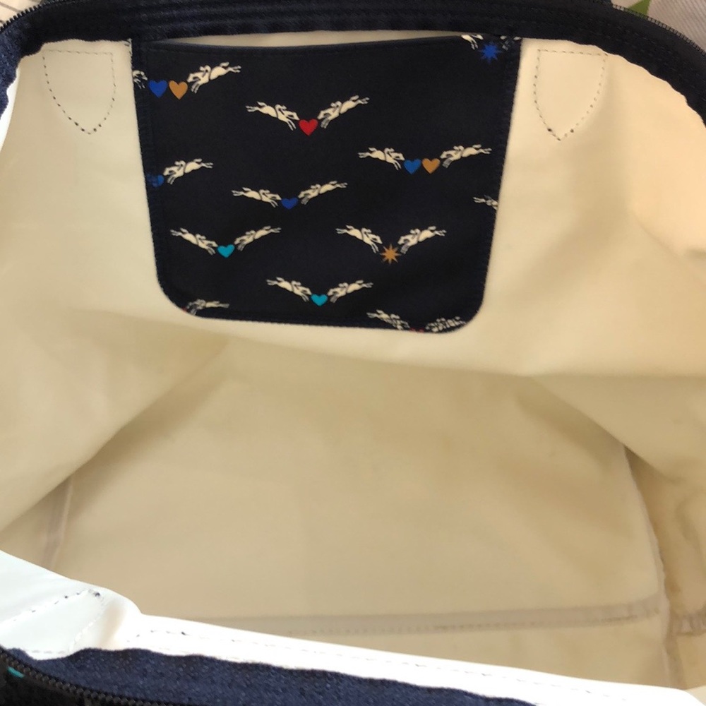 Longchamp Le Pliage blue multicolor print - Picture 7 of 9